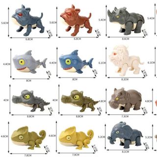 Mô hình động vật đồ chơi mini đóng gói dạng túi Blindbox thú vị cho bé HT Toys