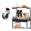 Kệ xe đẩy 3 tầng có bánh di chuyển đa năng