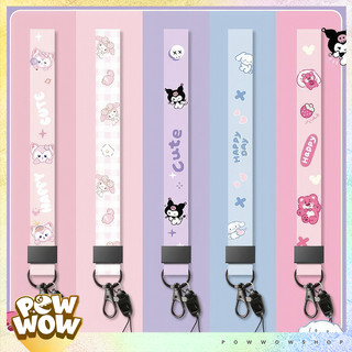 Dây Đeo Thẻ & Điện Thoại Sanrio Hello Kitty Kuromi Melody Cinnamoroll Cute Dây Cổ & Cổ Tay Tiện Lợi