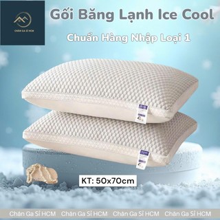 🆒NẰM MÁT🆒Gối Nằm Băng Lạnh Thoáng Mát Tự Nhiên, Êm Mềm Đàn Hồi, Gối Nặng Chuẩn 1kg _ Chăn Ga SỈ HCM