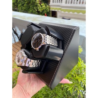 Hộp xoay đồng hồ cơ Hộp đựng đồng hồ 3 chiếc Tự động lên cót với chế độ xoay lắc tự động