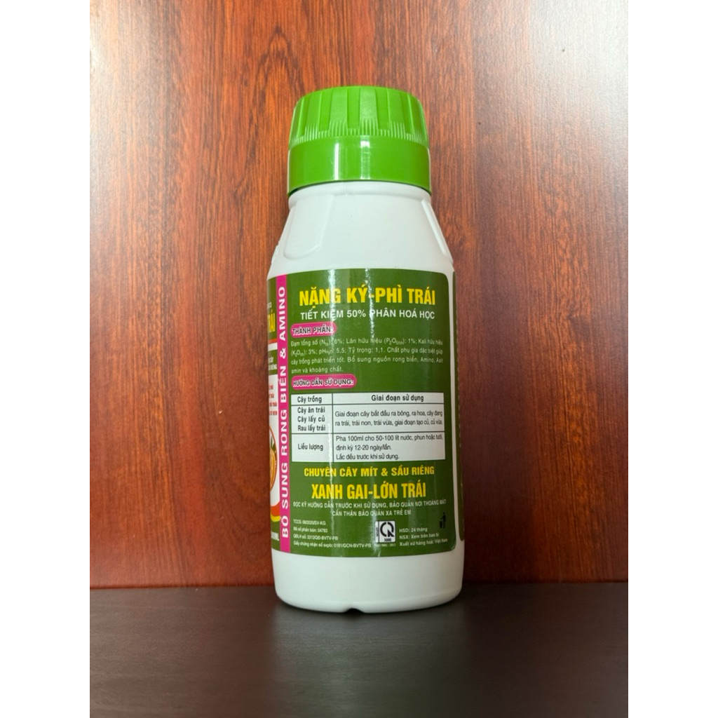 Phân Bón Lá Xanh Gai Lớn Trái chai 500ml