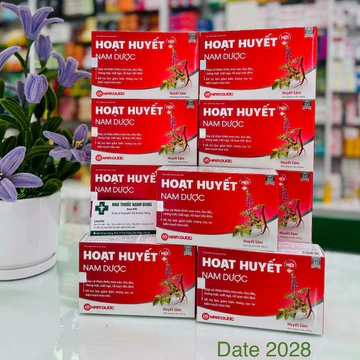 ✅[Chính hãng] Hoạt huyết Nam Dược H/50viên - giúp cải thiện thiếu máu não, rối loạn tiền đình