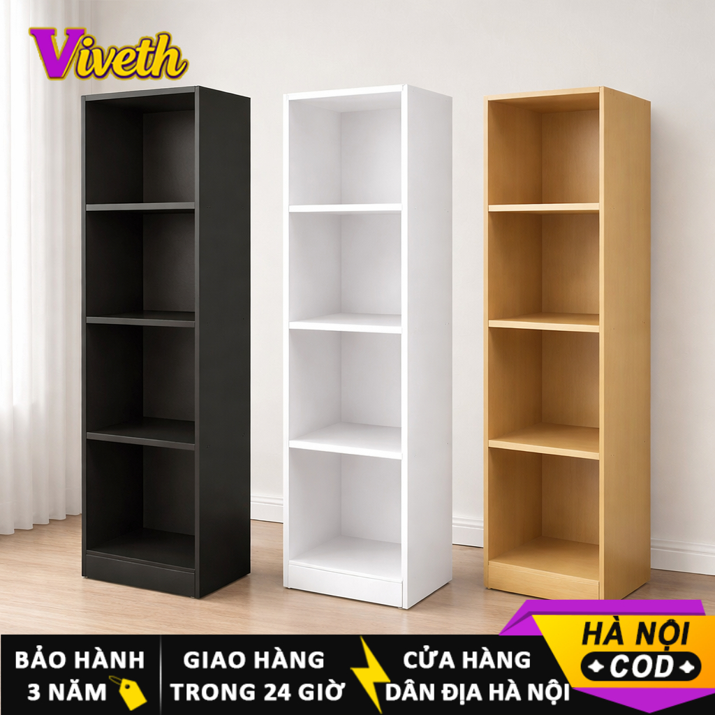 【Hà Nội giao nhanh】Kệ Sách Gỗ Đa Năng - Kệ Để Đồ, Decor Phòng Ngủ & Bàn Làm Việc Lắp Ráp Tiện Lợi