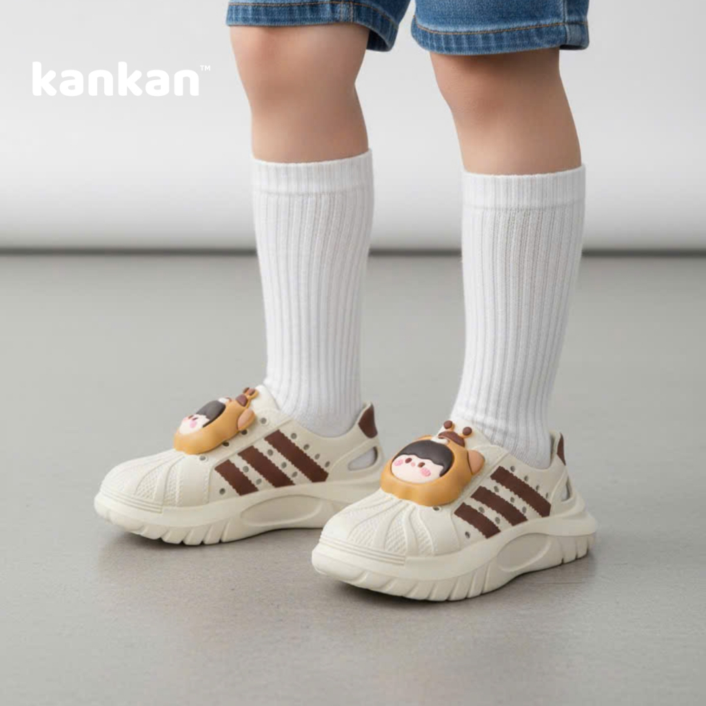 Giày Nhựa Lỗ Thể Thao Cho Bé Trai KanKanStore Tặng Sticker Đáng Yêu KA124