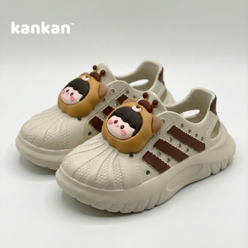 Giày Nhựa Lỗ Thể Thao Cho Bé Trai KanKanStore Tặng Sticker Đáng Yêu KA124