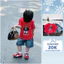 T56- bộ cộc quần bò áo đỏ gấu wau- a116.826