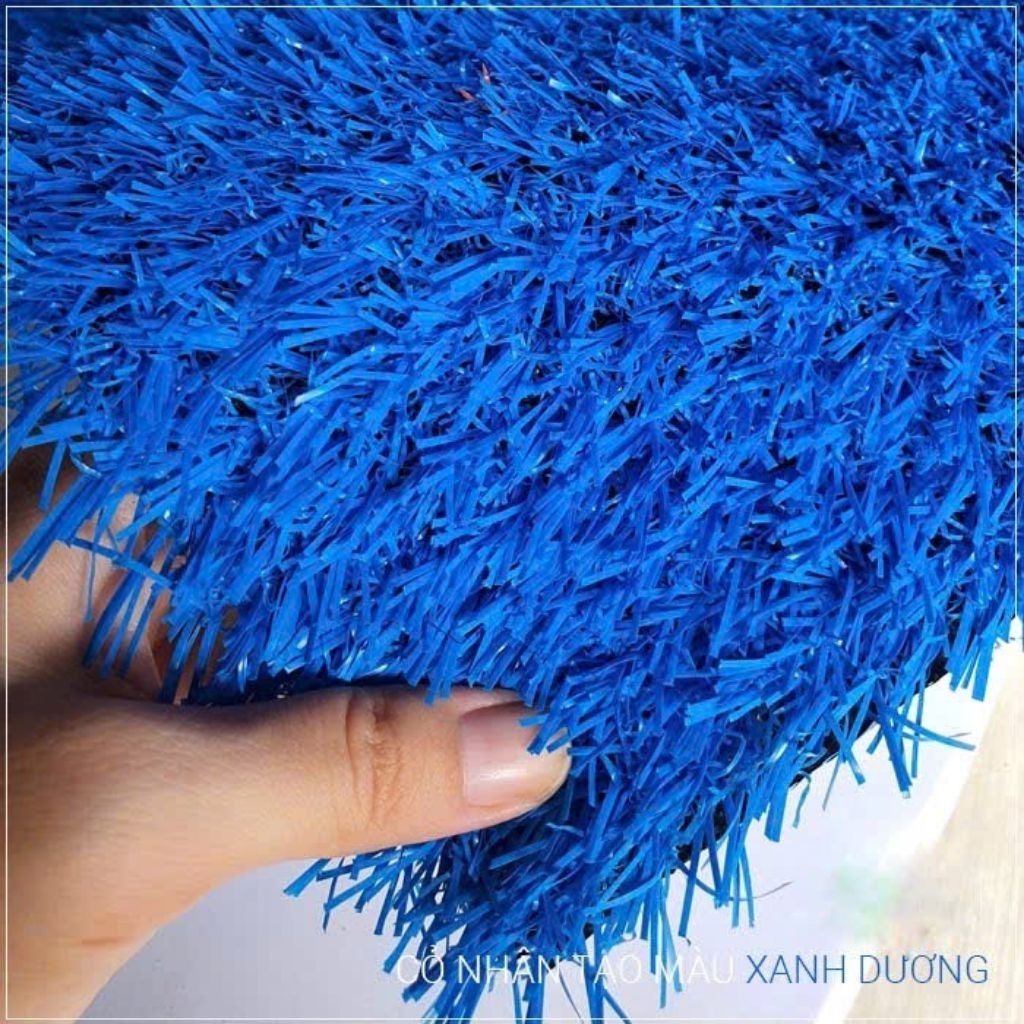 2m x 6m (12m2), Thảm cỏ màu nhân tạo sợi 2.5cm  trang trí sân vườn, trải sàn và dán tường