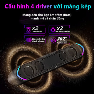 Loa Bluetooth Công Suất Lớn LT-30 Âm Thanh Sống Động Loa Bluetooth Máy Tính Gaming Để Bàn  Led RGB Compact Design