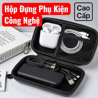 Hộp Đựng Phụ Kiện Công Nghệ Cao Cấp Chống Sốc – Đựng Dây Sạc, Tai Nghe, Sạc Dự Phòng Gọn Gàng Tiện Lợi