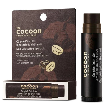 Tẩy Da Chết Môi Cocoon Từ Cà Phê Đắk Lắk 5g, Son tẩy tế bào chết môi Cocoon