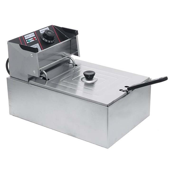 Bếp chiên rán thực phẩm SUNNY 2500W chất liệu inox dày dặn, bền bỉ theo thời gian