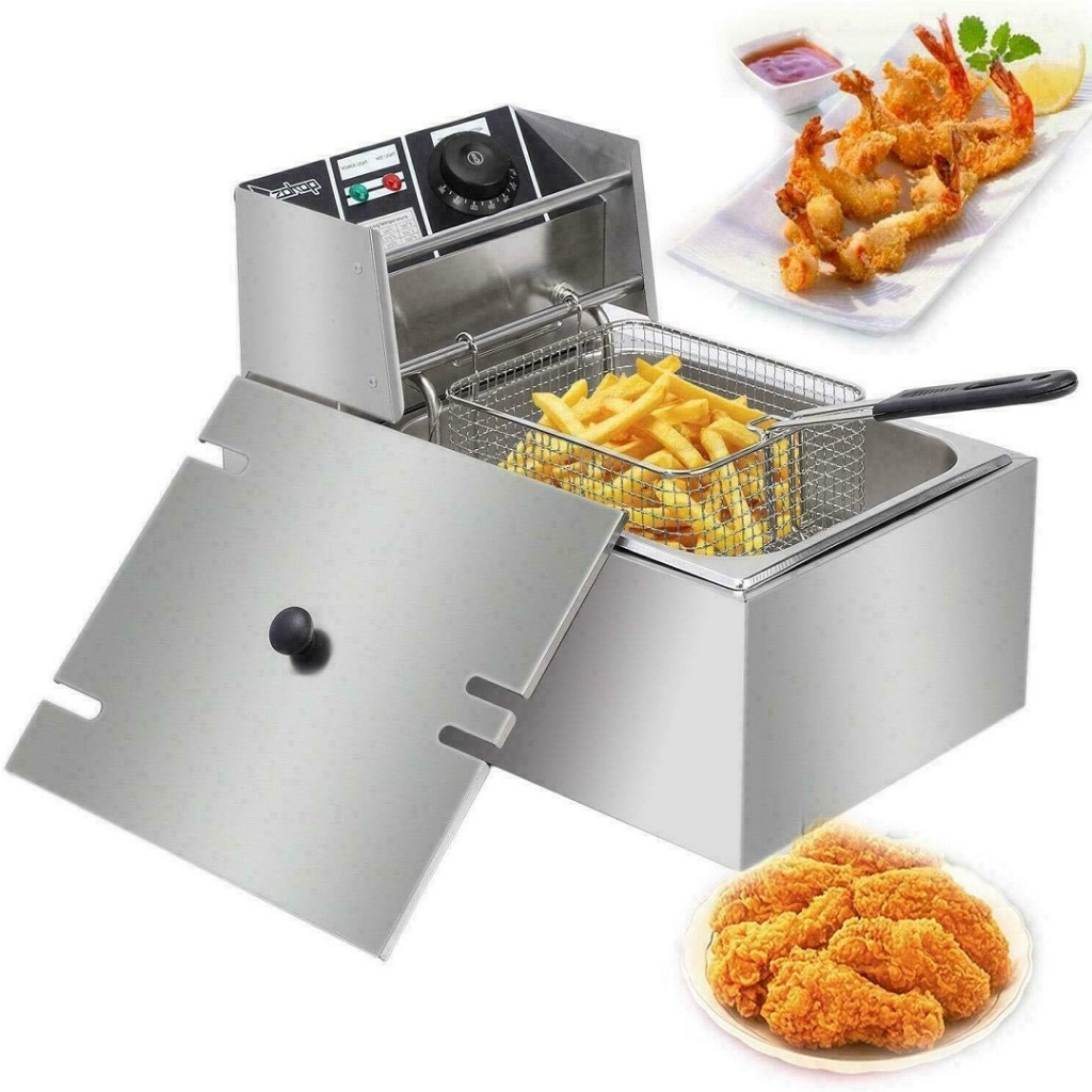 Bếp chiên rán thực phẩm SUNNY 2500W chất liệu inox dày dặn, bền bỉ theo thời gian