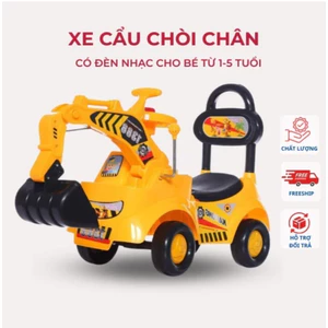 Xe cẩu chòi chân có đèn nhạc cho bé từ 1-3 tuổi cho bé cao cấp mẫu 2024