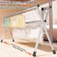 INOX 304 giá phơi quần áo gấp gọn, thanh phơi dễ lắp ráp, phù hợp sử dụng trong nhà và ngoài trời.