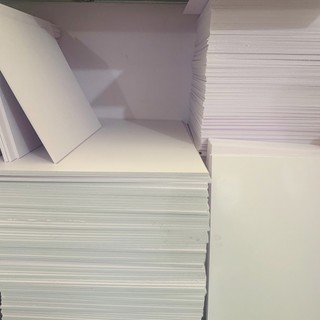 Bìa mô hình Fomex, Tấm Fomex trắng 30x40cm, 40x60cm - Fomex dày 3mm, 5mm, 8mm - Mua 6 tấm tặng 1 dao