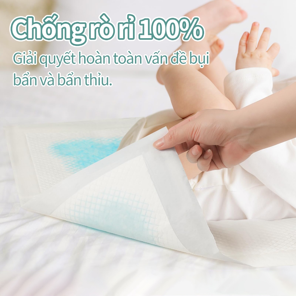 Thương Hiệu MaiWieel Tấm Lót Chống Thấm Nước Tiểu 10 Miếng Siêu Dày Siêu Thấm Hút Cho Người Già Mẹ
