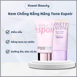 Kem Chống Nắng Nâng Tone Dưỡng Da Espoir Water Splash Cica Tone Up Sun Cream SPF50+ PA++++