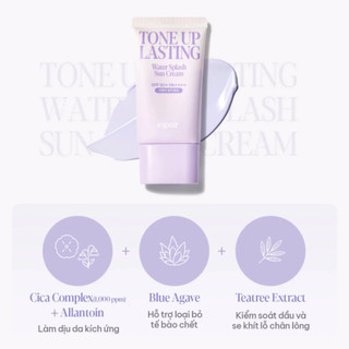 Kem Chống Nắng Nâng Tone Dưỡng Da Espoir Water Splash Cica Tone Up Sun Cream SPF50+ PA++++