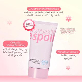 Kem Chống Nắng Nâng Tone Dưỡng Da Espoir Water Splash Cica Tone Up Sun Cream SPF50+ PA++++