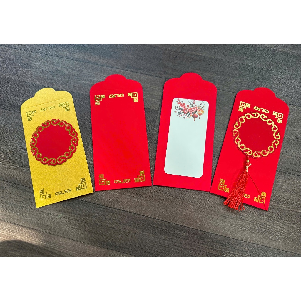 Phôi lì xì trơn viết thư pháp, trang trí đón Xuân, bao lì xì cỡ 9x17cm dày, đỏ tươi và có mùi thơm. Set 10 cái