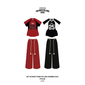 Set Áo body form Vạt bầu Number 2025 FFCLUB