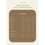 CÉLESTE - LINA DRESS Váy Tiểu Thư Dáng Ngắn Xoè Xếp Li Chất Dạ Ép Cao Cấp Tay Lửng Đính Nơ Thiết Kế Cổ Sen — ảnh 8