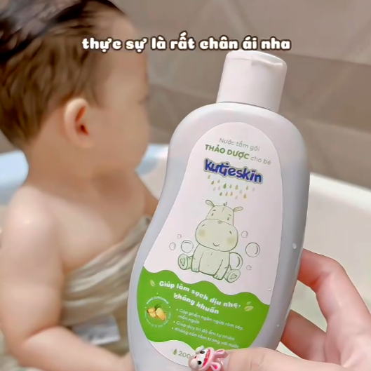 Nước tắm gội thảo dược cho bé Kutieskin 200ml/ 500ml