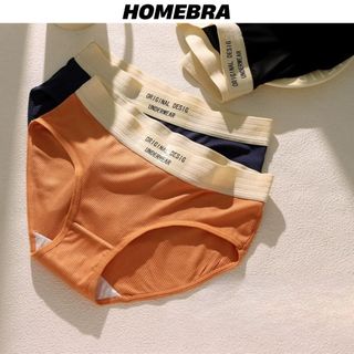 Quần lót nữ gân tăm thoáng khí thấm hút tốt - Quần chip nữ cotton lưng chun cạp vừa tôn dáng L1226