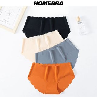 Combo 5 Quần lót nữ đúc su viền uốn lượn - Set 5 Quần chip nữ không lộ viền đáy ép kháng khuẩn LA09