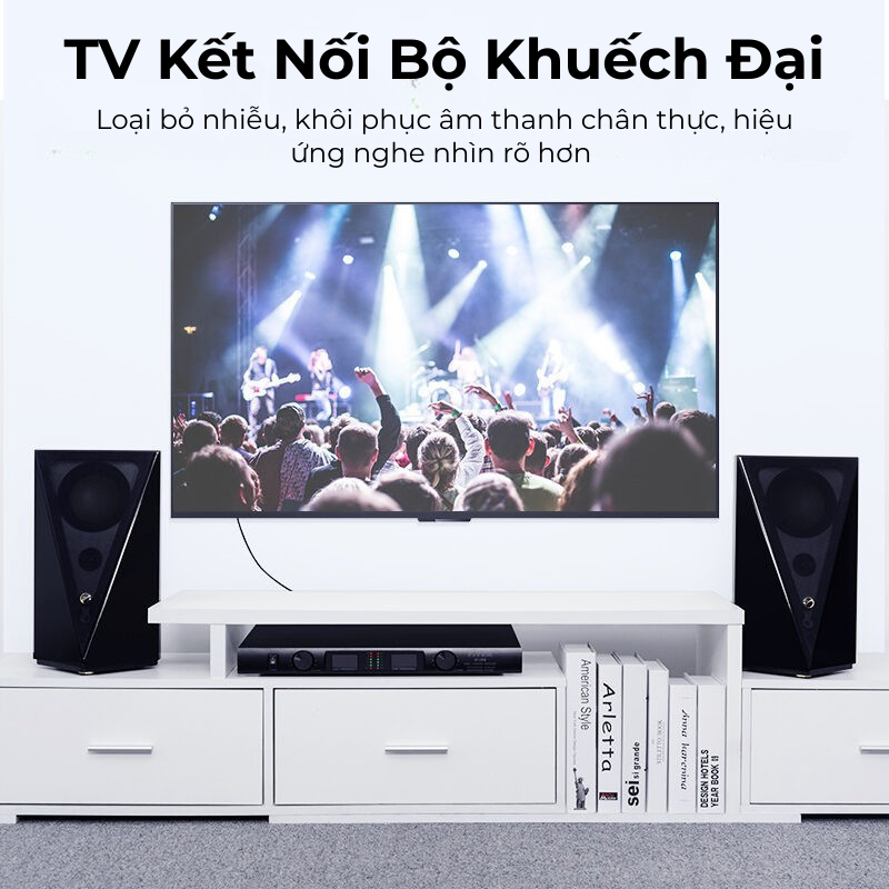 Cáp Âm Thanh RCA to RCA Vention Mạ Vàng - Dây AV 2 Đầu RCA Kết Nối Loa, TV, DVD, Amplifier Âm Thanh Rõ Nét Giảm Nhiễu