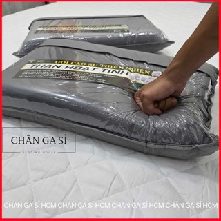 🎋Gối Cao Su Non Than Hoạt Tính Đàn Hồi, Bền Đẹp, Kháng Khuẩn, Không Xẹp Lún _ Chăn Ga Sỉ HCM