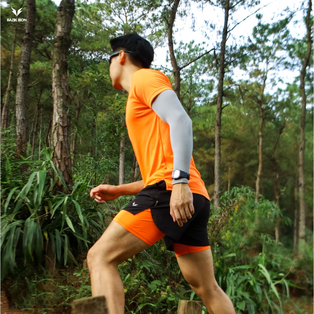 Quần Short 2 lớp Nam BAZIK Speed Up 2in1 Có Bigsize Thoáng Khí Thấm Hút, Nhanh Khô, Thoải Mái Chạy Bộ, Tập Gym - Q02