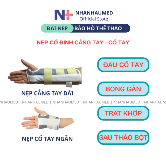 Nẹp Cổ Tay Cẳng Tay Hỗ Trợ Đau Cổ Tay Bong Gân Trật Khớp Cổ Tay, Đai Cổ Định Cổ Tay, Nẹp Cẳng Tay