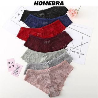 Quần lót nữ cao cấp cạp vừa đính nơ gợi cảm sexy - Quần lót ren mềm mịn đáy may kháng khuẩn L6824