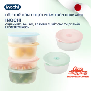 Hộp thực phẩm trữ đông TRÒN chịu nhiệt -20-120*C, đồng hồ ghi nhớ thời gian, thiết kế xếp chồng
