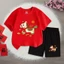 Bộ Cotton Trẻ Em TẾT 2026 XUÂN BÍNH NGỌ, Vải Cotton Chính Phẩm Siêu Mát Co Dãn 4 Chiều, Size 7-32kg, 4 màu áo, 01