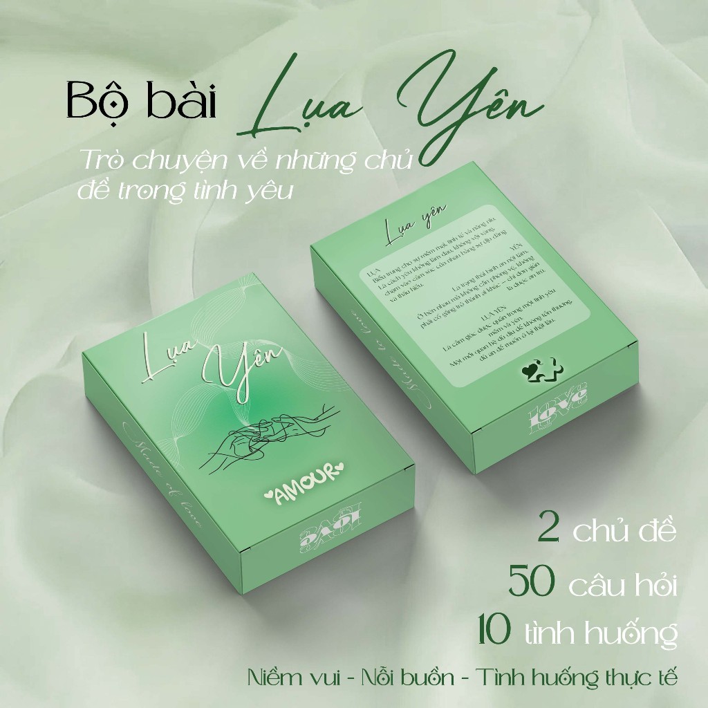 Quà Valentine Bộ bài tình yêu Lụa yên, Chạm duyên Bài tình yêu giúp chạm vào thế giới nội tâm cả hai