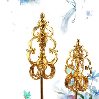Thiền Trượng Địa Tạng Mạ Vàng Tích Lộc Phong Thủy Cho Nhà & Văn Phòng Decor