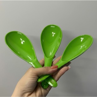 [ Thanh Lý ] 10c Vá cơm, muôi cơm nhựa melamine màu xanh lá dày dặn, giá rẻ cho gia đình quán ăn