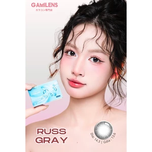 Lens y tế cấp ẩm xám trầm RUSS GRAY 12 tháng Hàn Quốc Gamilens( Giảm giá 35k khách hàng mới )