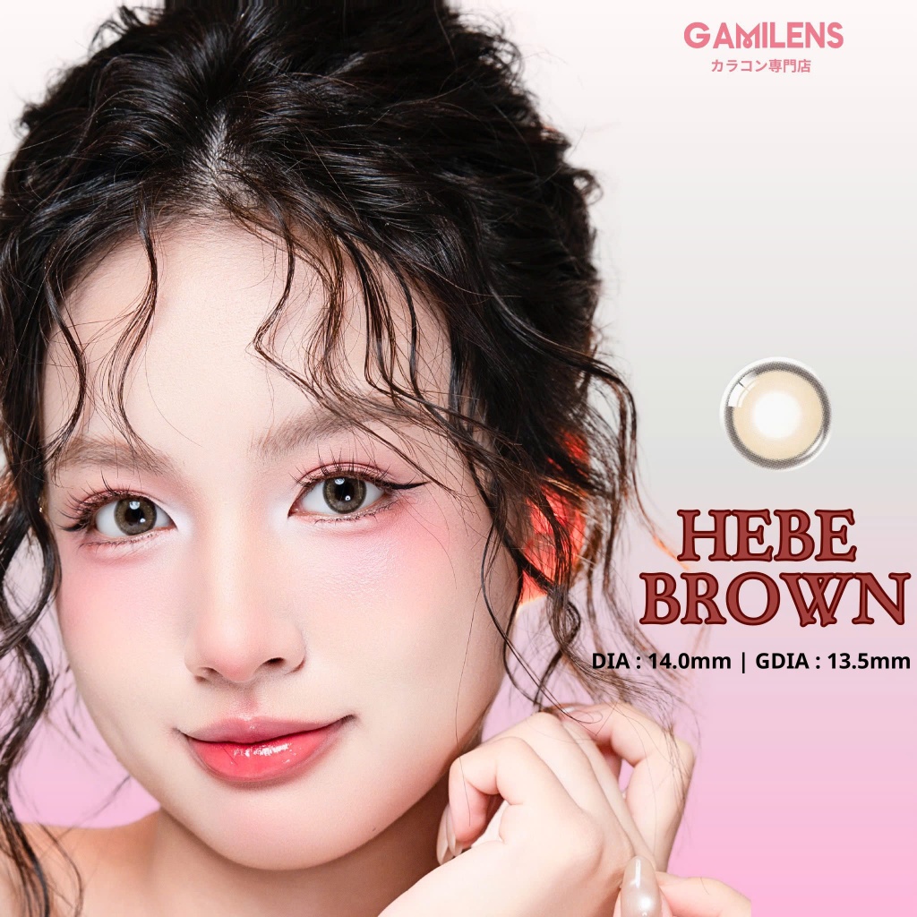 Lens y tế cấp ẩm HEBE BROWN cấp ẩm cho mắt nhạy cảm ( Giảm giá 35k khách hàng mới ) Eyeblink