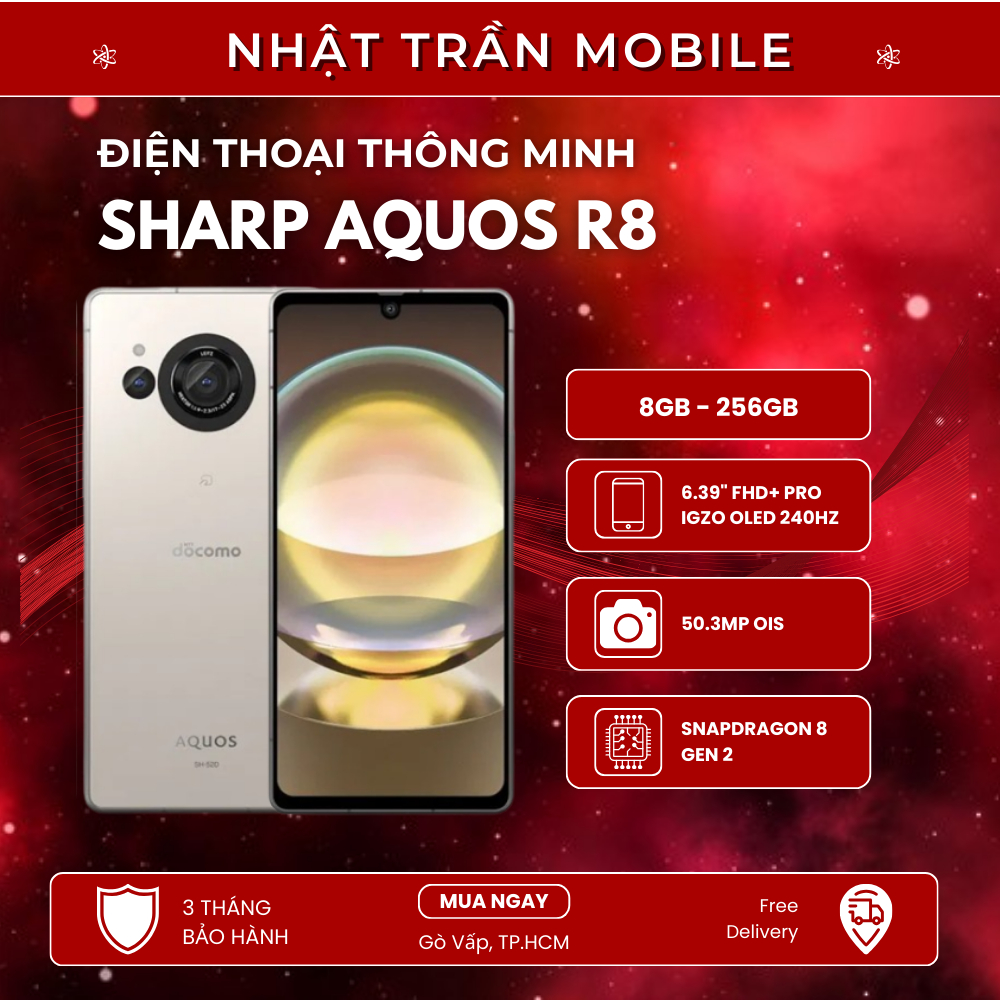 Điện Thoại Sharp Aquos R8 (8GB - 256GB) Camera Leica, Chụp Ảnh Đẹp ...