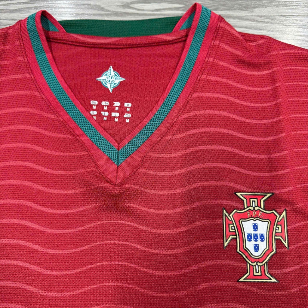 in tên số - Bộ Quần Áo Bóng Đá Đội Tuyển Bồ Đào Nha Sân Nhà WC 2026 - Vải Polyester Thái Cao Cấp