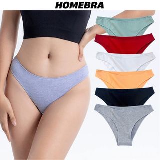 Quần lót cotton nữ đáy may 2 lớp kháng khuẩn - Quần lót nữ cạp vừa tôn dáng co dãn thấm hút tốt L261