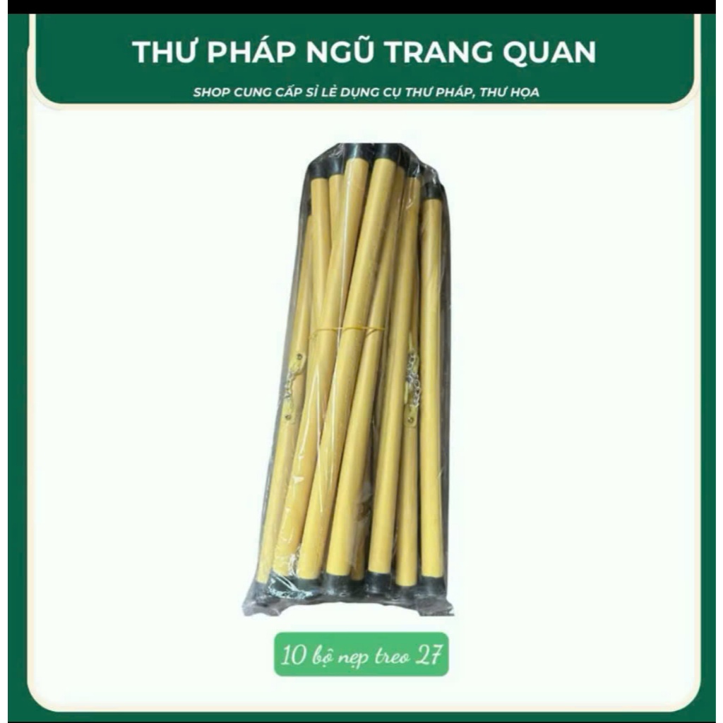 Giấy viết thư pháp, giấy ốp, giấy mỹ thuật 20x54cm in tranh giá rẻ viết sự kiện sét 10 tờ có nẹp