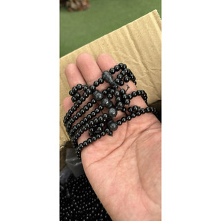 Vàng Đen Obsidian Vòng Tay 108 Hạt( 6 li ) Đa Vòng Tay Vòng Cổ Nam Nữ Đính Hạt Tự Nhiên Mân Côi Trang Sức Cặp Đôi