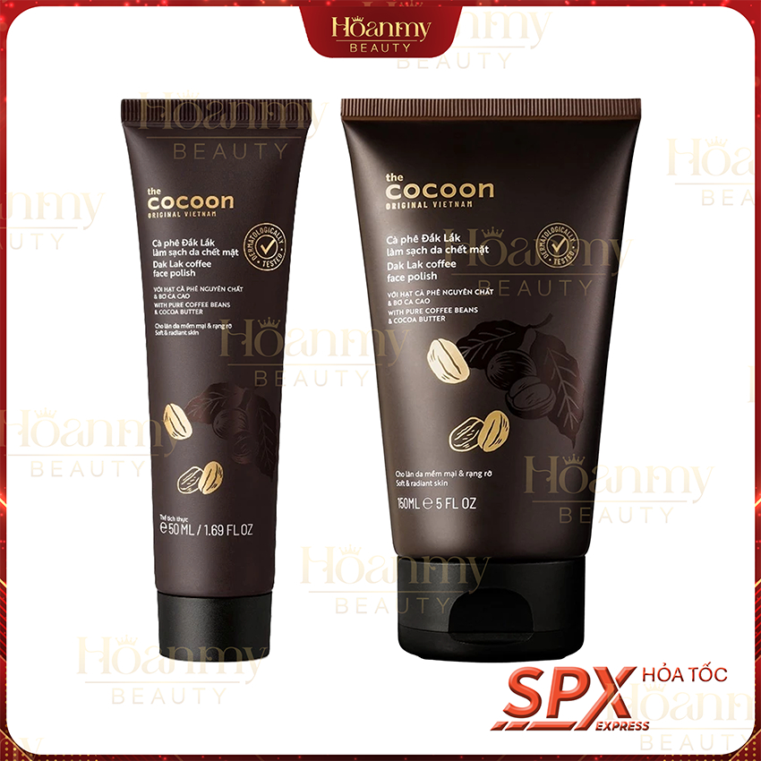 Tẩy da chết mặt cà phê Đắk Lắk Cocoon cho làn da mềm mại & rạng rỡ 150ml