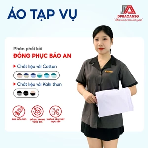 Áo Tạp Vụ May Sẵn Nhiều Màu – Đồng Phục Nhân Viên Vệ Sinh, Lao Công, Hộ Lý