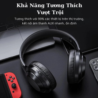 Tai Nghe Bluetooth Chụp Tai Lenovo TH10  Âm Thanh Nổi Giảm Ồn Thoải Mái Chống Thấm Nước Có Mic